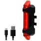 Габарит задний красный, 5 диодов, USB зарядка, встроенный аккумулятор