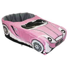 Матрасик "ТянИ-ТОЛКАЙ" Машинка с попоной розовый