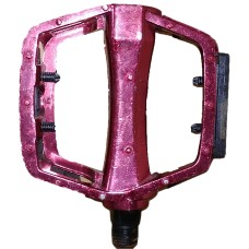 Педаль алюминиевая "МТВ" (с катафотами, алюминий, широкие) "DS"